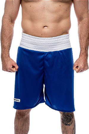 Bermuda boxe olímpico masculino azul