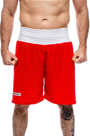 Bermuda boxe olímpico masculina vermelha