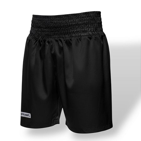 Calção de boxe profissional preto
