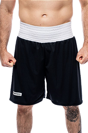 Bermuda boxe olímpico masculina preta