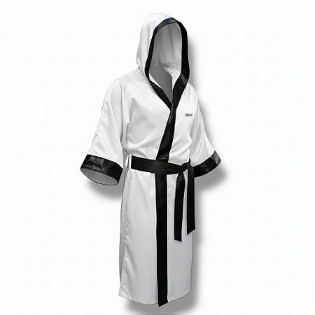 Boxing robe branco com preto