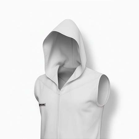 Colete Lutador Capuz - branco
