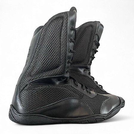 Sapatilha boxe preta - linha Footwork all black