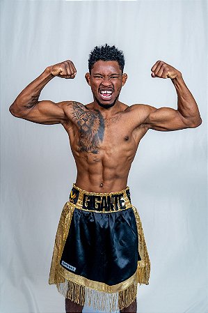 Calção de boxe profissional gladiador personalizado - 1 nome