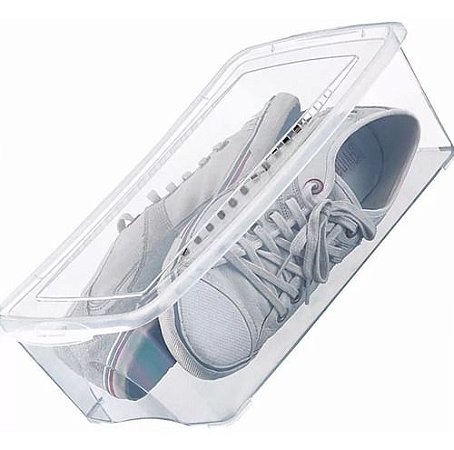Conjunto De Caixas Organizadoras Para Sapato Transparente Com Tampa 5 peças