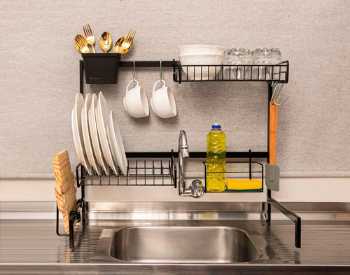 Cozinha Suspensa Modular Autosustentável Escorredor 20 Peças