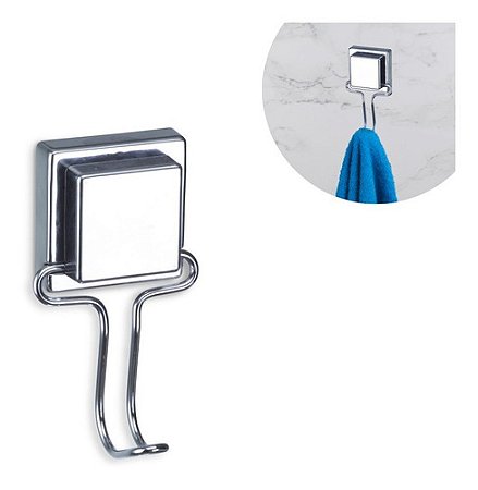 Suporte Porta Toalhas Banho Rosto Com Ventosa Sucção