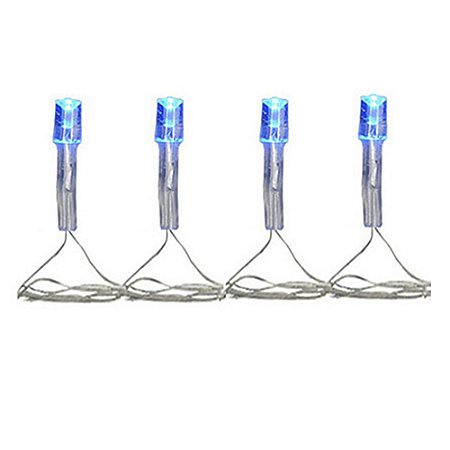 Cordão Pisca Pisca 100 Led Com 8 Funções 127V Azul 8 Metros