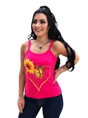 REGATA BORBOLETA GIRASSOL ROSA PINK