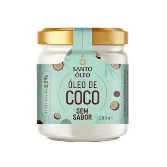 Oleo de Coco Sem Sabor 200ml Santo Óleo