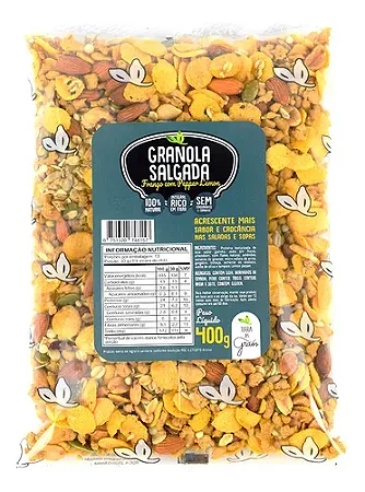 Granola Salgada Frango com Lemon Pepper Terra dos Grãos 400gr