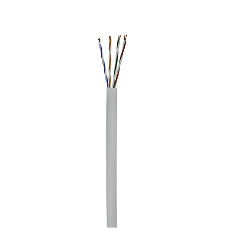 CABO CFTV 4 PARES TORCIDOS CCA 0,45MM  BRANCO 300M