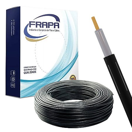 CABO ALTA ISOLAÇÃO 7MM COBRE LSZH 50M PRETO