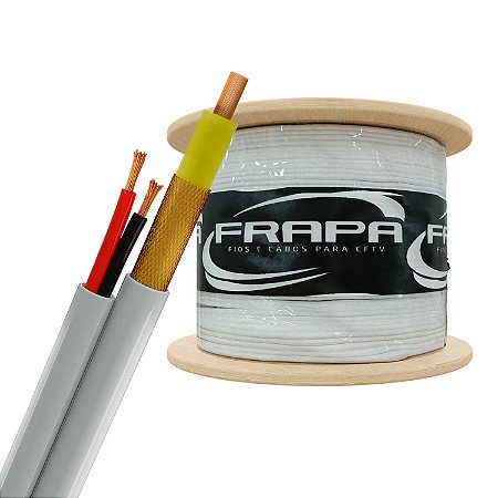 CABO COAXIAL 4MM SMART DUPLA BLINDAGEM + BIP 26 AWG - ALUMÍNIO COBREADO - 300M