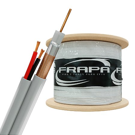 CABO EVOHD 5MM  -  DUPLA BLINDAGEM + BIP 20 AWG 300M - BRANCO
