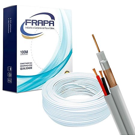 CABO EVOHD 5MM  -  DUPLA BLINDAGEM + BIP 20 AWG 100M - BRANCO