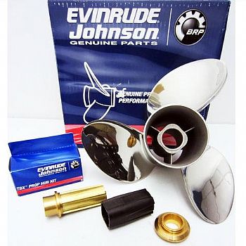 HELICE DE AÇO INOX ORIGINAL BRP MOTOR 150 HP EVINRUDE E-TEC