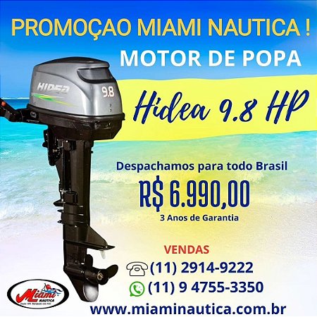 MOTOR DE POPA HIDEA 9.8 HP