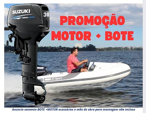 BOTE INFLAVEL ZEFIR 3.2 SPORT + MOTOR 30 HP SUZUKI
