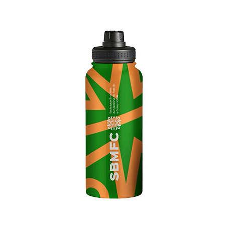 Garrafa Térmica SBMFC - Laranja/Verde