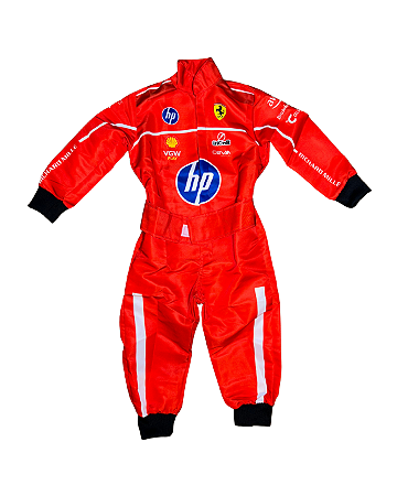Macacão Infantil Fantasia - Ferrari Fórmula 1