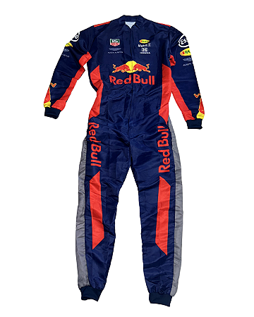 Macacão Fantasia Adulto - Equipe Red Bull