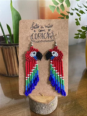 Brinco Ararinha Vermelha