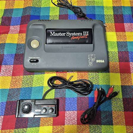 Master System 3 com MOD AV e Sonic na Memória