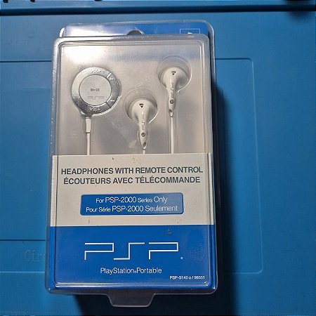 Fone de Ouvido Original Sony para PSP-2000 com Controle Remoto (Lacrado)