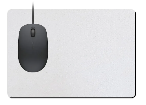 Mouse Pad de LATEX Retangular 20x24cm - 05 Unidades