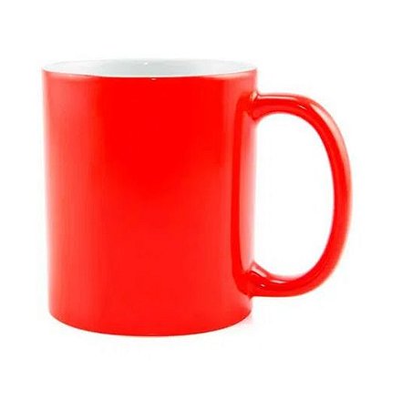 Caneca para Sublimação de Cerâmica Neon Fosca Laranja