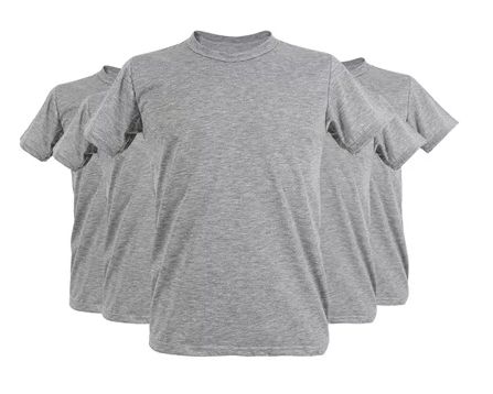 Camiseta Poliéster Cinza Mescla CONFORT - Metalnox