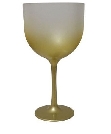 Taça Gin Happy 550ml Degradê Dourado