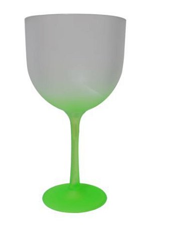 Taça Gin Happy 550ml Degradê Verde Neon