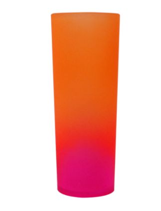 Long Drink Premium 340ml Degradê Bicolor Pink Com Laranja