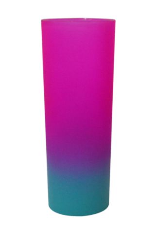 Long Drink Premium 340ml Degradê Bicolor Tiffany Com Pink