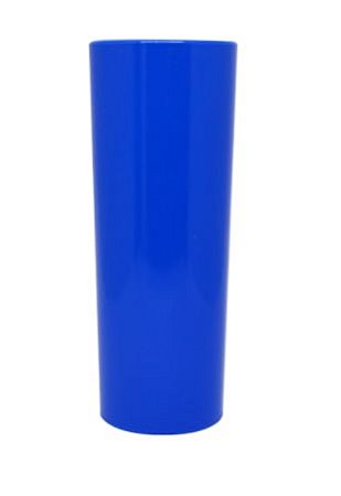 100 Copo Long Drink capacidade de 330ml Azul Leitoso para Transfer Laser ou Serigrafia