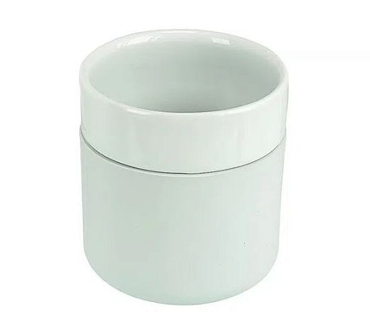 Copo de Porcelana com Capa de Silicone 260ml - SFCT - Cinza