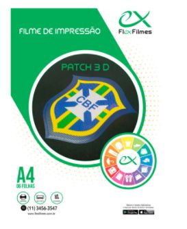 Filme de Impressão Pacth 3D para Sublimação - A3 Pacote com 3 folhas