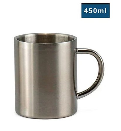 Caneca de Aço Inox para Sublimação - 450ml