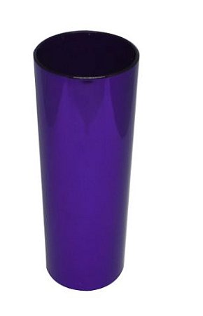 Long Drink Metalizado Roxo com Interna Preto Para Transfer Laser ou Serigrafia 1un