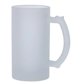 Caneca de Chopp em Vidro Jateado para Sublimação Metalnox - 475ml