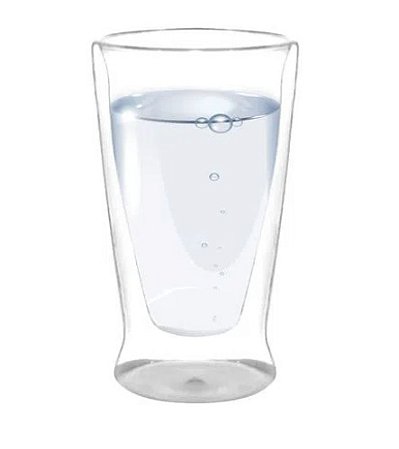 Copo de Vidro Cristal Double Wall Elegance de Água e Suco para Sublimação - 240ml