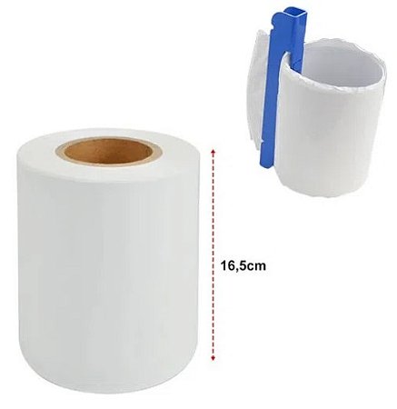 Filme Plástico Termo Encolhível para uso em Sublimação 16,5cm x 50mts