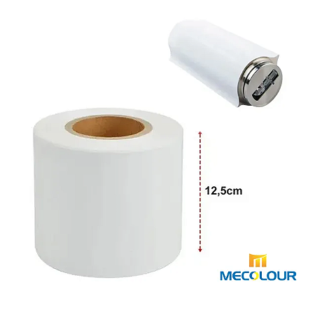 Filme Plástico Termo Encolhível para uso em Sublimação 12,5cm x 100mts