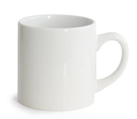 CX 12un Caneca de ceramica 6oz 180ml Para Sublimação ( Cafézinho ) - Marca Panda