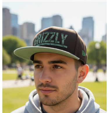 Boné Grizzly Aba Reta Masculino Estilo Urbano