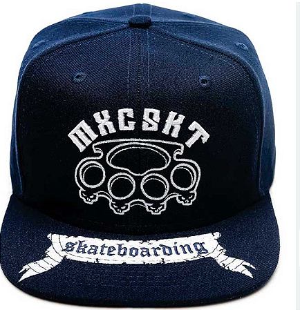 Boné Aba Reta MXC Snapback Skate Azul