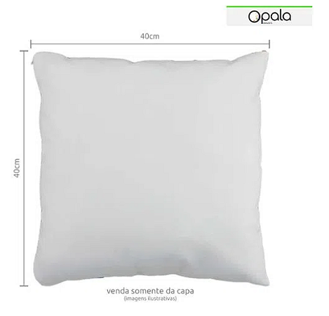 Capa de Almofada para Sublimação com Zíper Invisível 40x40cm - Opala Brindes
