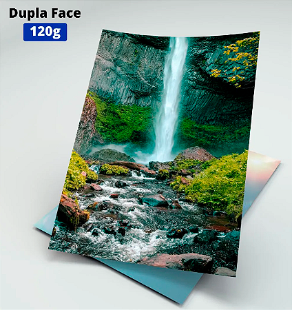 Papel Fotográfico Dupla Face Glossy (Brilho) A4 120g - 50 Folhas 1 Pacote